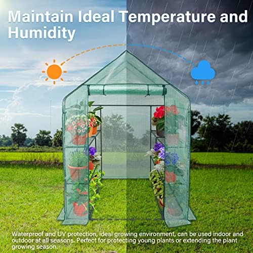 ipower walk-in greenhouse kit for outdoors with durable on a desk or shelf