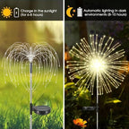 hpufkot solar garden lights outdoor,waterproof garden, 2pc 200 showing dimensions