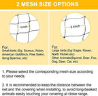 bstpcoo bird netting 25'x100' with 2.4" square mesh, close-up detail