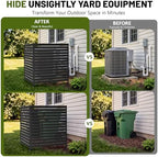 3 panel no dig privacy fence screen, 42", close-up detail