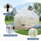 6'x11' aluminum-framed polycarbonate greenhouse, heavy duty polycarbonate greenhouse, package contents