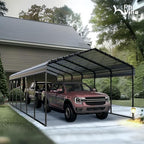 phi villa 12x30 carport, metal carports canopy heavy shown in use