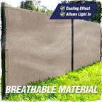 rugged rhino fence privacy screen 180 gsm heavy, package contents