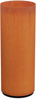 Plantercraft Large Round Corten Steel Planters for Outdoor Plants - 42 Inch Tall Extra Large Outdoor Planter for Modern Patio, Deck & Entryway | Weathering Steel