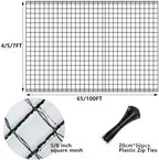 4x100ft deer fence garden netting 50gsm square mesh shown in use