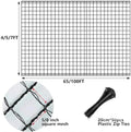 5x100ft deer fence garden netting 50gsm square mesh shown in use
