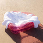 FUNBOY Giant Inflatable Luxury Clear Pink Heart Kiddie Pool, Year-Round Fun for Ball Pits, Swimming Pools, a Summer Pool Party and The Beach