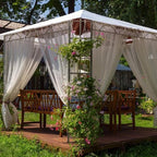50 ft garden mesh netting insect mosquito net, side view