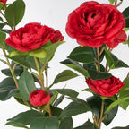 artificial camellia tree 2 pack, 3ft faux camellia, package contents