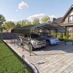 mnlr 20x20 ft heavy duty metal carport with on a desk or shelf