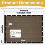 shade&beyond 90% sun shade cloth with grommets, 8', close-up detail