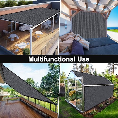 artpuch 90% sun shade cloth, 3 x 10, front angle view