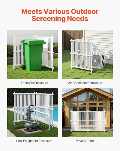vevor 2 panels outdoor privacy screen, 36 x, package contents