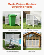 vevor 2 panels outdoor privacy screen, 36 x, package contents