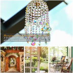 12.8'' crystal wind chime suncatchers wind chimes for showing dimensions
