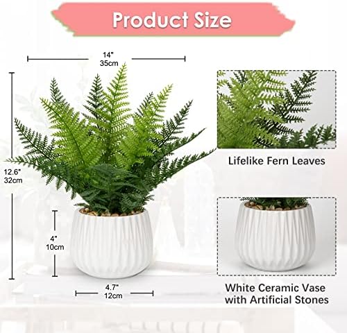 dilatata faux plant indoor in ceramic pot 12" shown in use