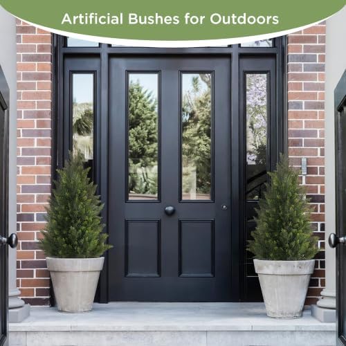 vitalismo 3ft uv-resistant artificial cedar tree for front on a desk or shelf