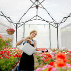 eagle peak 8x6 pop up walk in greenhouse, front angle view
