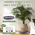 plant caddy with hidden wheels 13.5 inch heavy, package contents
