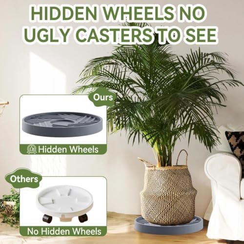 plant caddy with hidden wheels 13.5 inch heavy, package contents