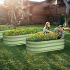 winpull raised garden bed kit, 4x2x1 ft galvanized, package contents
