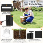 giantex 48''h x 48''w air conditioner fence privacy, front angle view