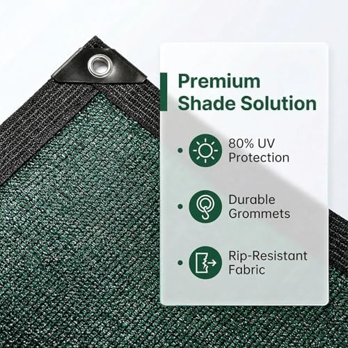 80% garden shade cloth sun shade fabric – on a desk or shelf