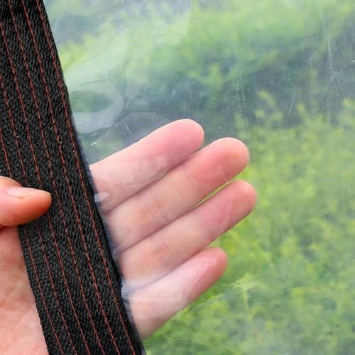 clear tarp - heavy duty waterproof 7x12ft plastic, close-up detail