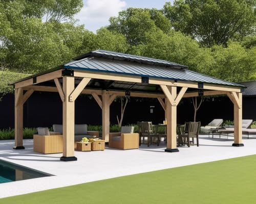 amerlife 12x20ft outdoor carport with galvanized double roof, close-up detail