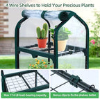 ohuhu mini greenhouse for indoor outdoor, small plastic on a desk or shelf