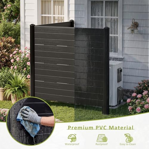 48''w x 45.4''h outdoor privacy screen with 4, close-up detail