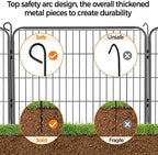 yaheetech 24in x 43ft rustproof foldable metal decorative showing dimensions