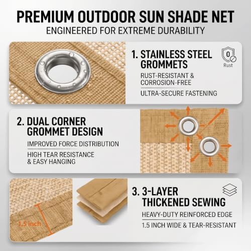 fair wind 90% sun shade cloth with improved, close-up detail