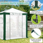eagle peak 6x4 walk in pop up greenhouse, front angle view