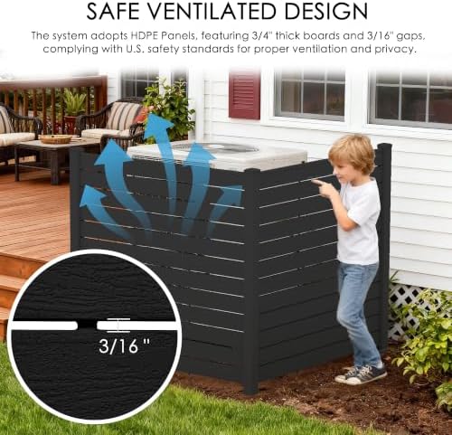 kozyard 50" w x 48" h outdoor privacy shown in use