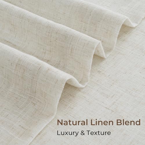 capaloca natural pinch pleated 100% blackout curtains 90, side view