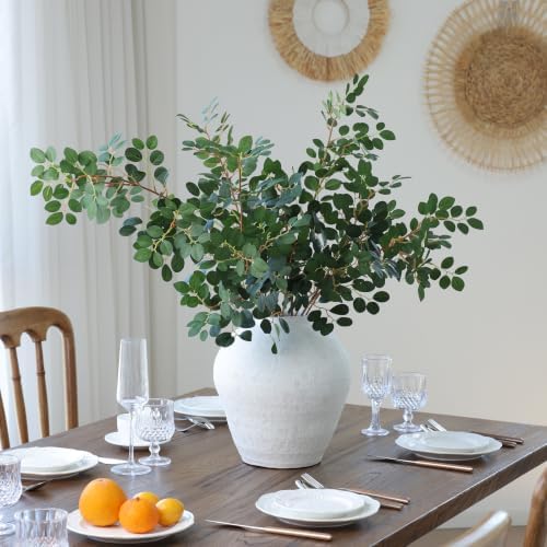 mizii 5pcs artificial loropetalum stems silk leaves 38in, close-up detail