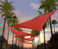 amgo 4' x 4' x 4' red triangle, main product view