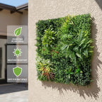 artificial grass wall panels, 40"x40" greenery wall boxwood, close-up detail