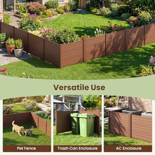 s afstar 2 panels outdoor privacy fence, 48”, package contents