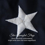 american flag 5x8-100% made in usa using tough, side view