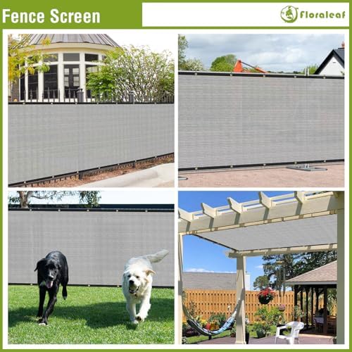6'x40' privacy screen fence heavy duty fence panels shown in use