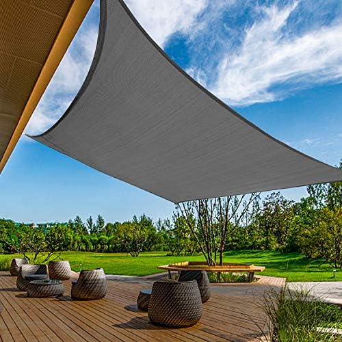 kanagawa 12'x16' sun shade sail dark gray curved, main product view