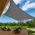 kanagawa 12'x16' sun shade sail dark gray curved, main product view