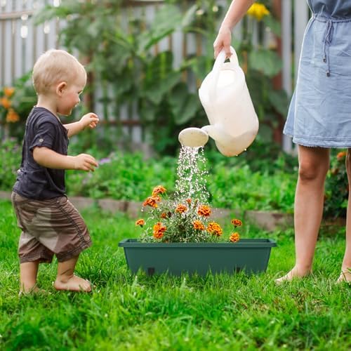 caduke window deck railing planter box for outdoor shown in use