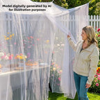 10'x10'x8.2' outdoor camping&patio mosquito netting,large mosquito netting with, view 9