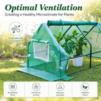 solayis mini greenhouse kit, 47.2" l x 23.6", side view