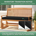 summsun outdoor bench cushion pad, 48 x 18, view 9
