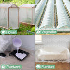 50 ft clear greenhouse plastic sheeting, 6 mil on a desk or shelf