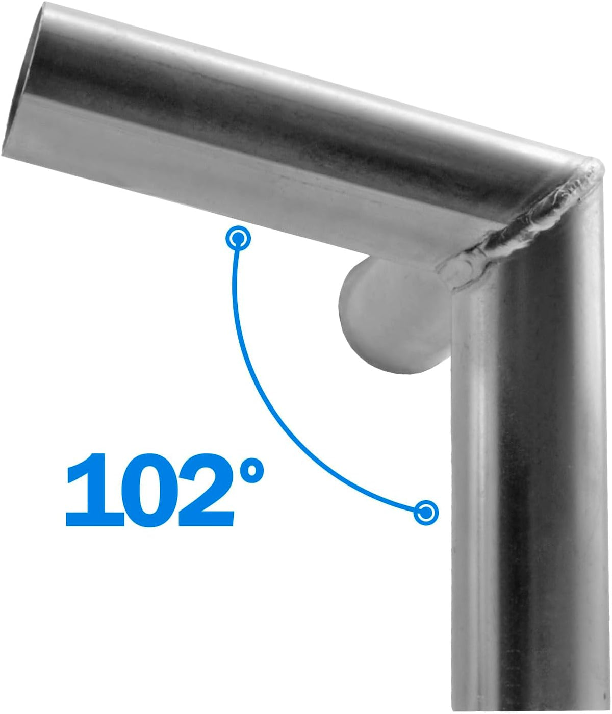 goodszone canopy fittings set 1-3/8" slant roof carport, close-up detail